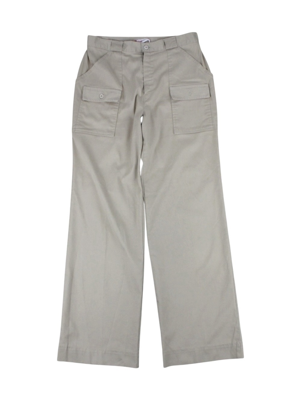 Vintage 1970s Sportif High Rise Wide Leg Pants Women's Size 31‎ Khaki USA Made